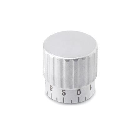 Otto Ganter Stainless Steel Control Knob, GN 436.1